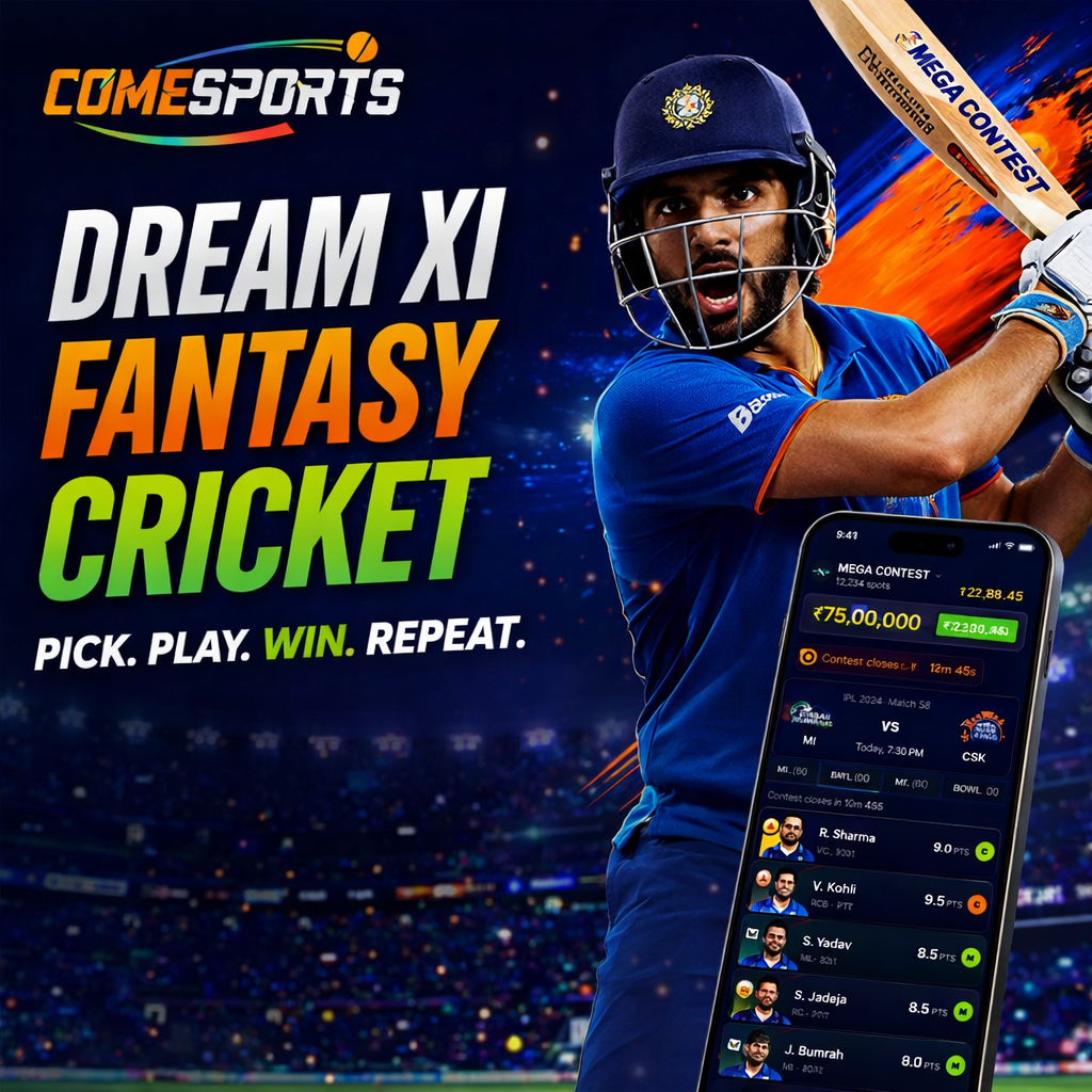 Cric India App Dream XI fantasy cricket ad visual