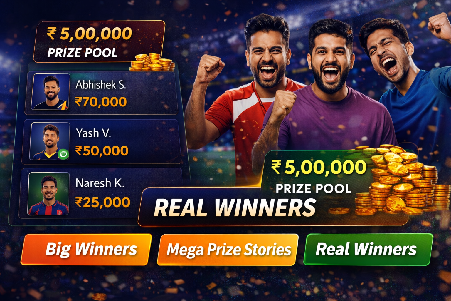 Cric India App fantasy cricket result notes