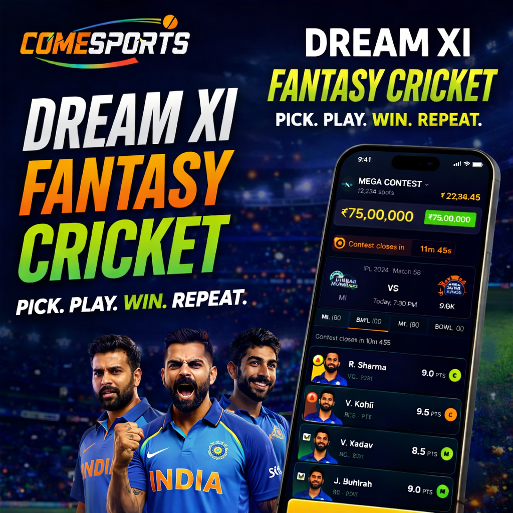 Cric India App fantasy cricket challenge visual
